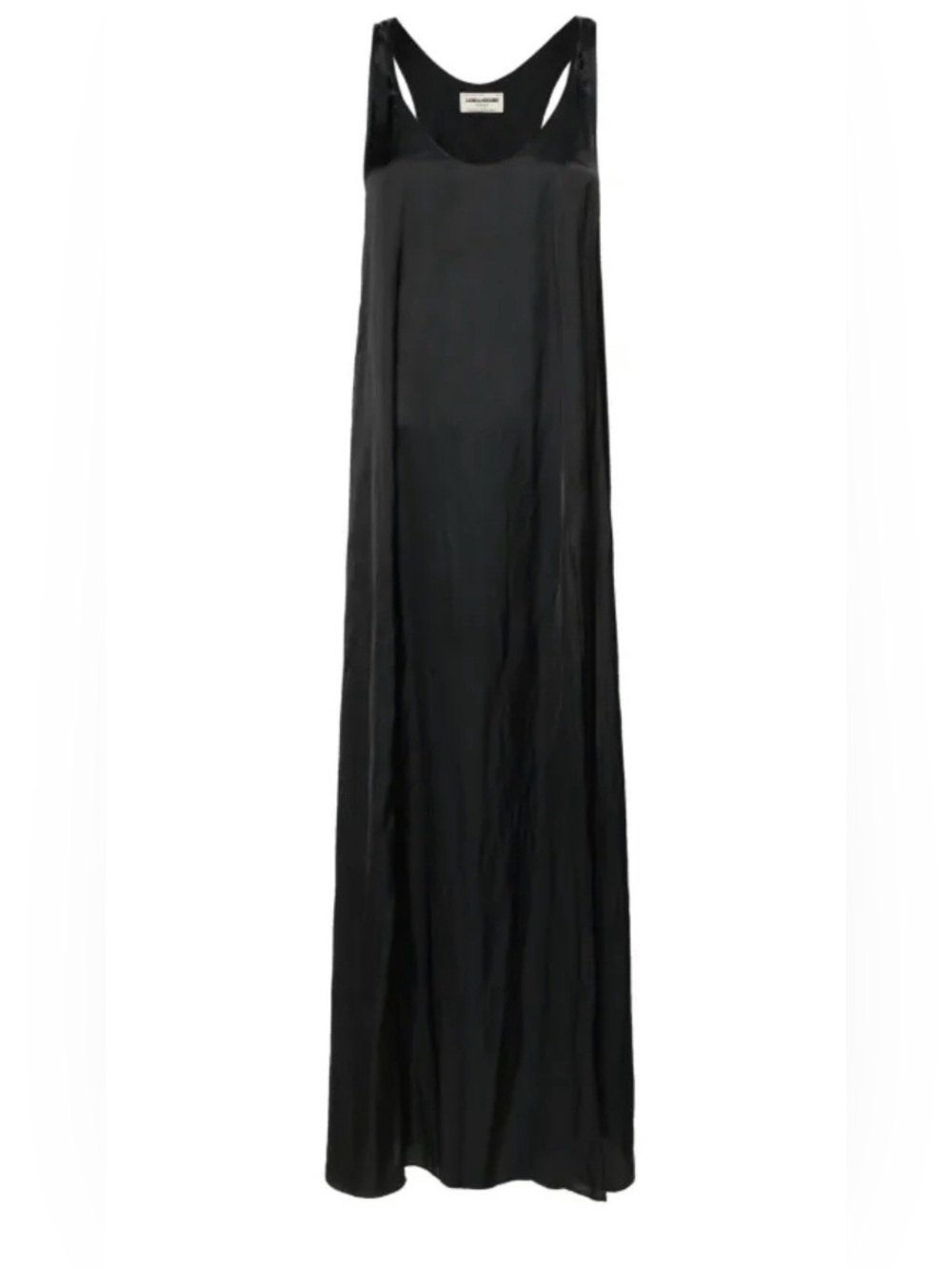 Zadig & Voltaire Rarys satin maxi dress in noir NWOT